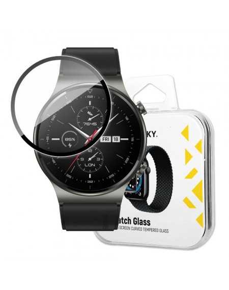 Wozinsky Watch Glass Hybrid Glass for Huawei Watch GT 2 42mm Black