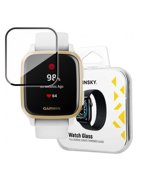 Wozinsky Watch Glass hybrid glass for Garmin Venu Sq black
