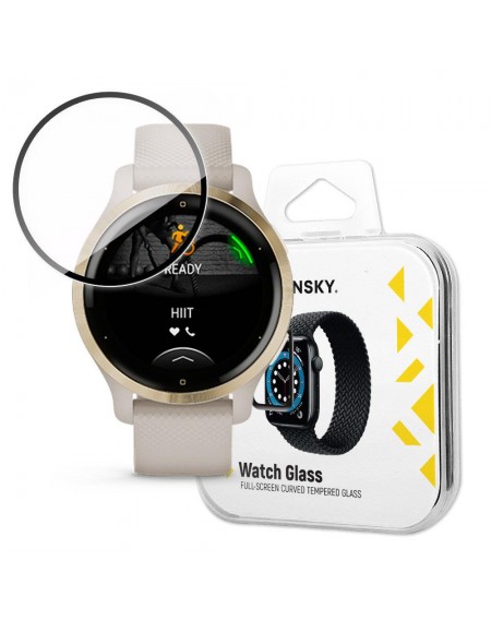 Wozinsky Watch Glass hybrid glass for Garmin Venu black