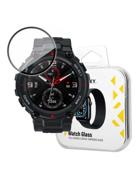 Wozinsky Watch Glass Hybrid Glass for Xiaomi Amazfit T-Rex black