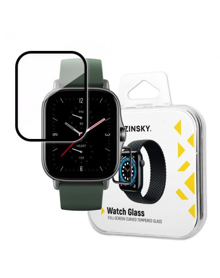 Wozinsky Watch Glass Hybrid Glass for Xiaomi Amazfit GTS 2E Black
