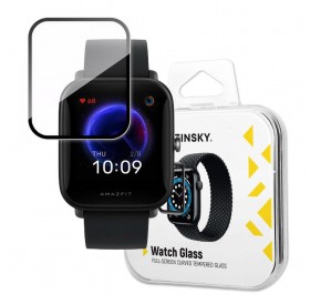 Wozinsky Watch Glass Hybrid Glass for Xiaomi Amazfit Bip U Pro black