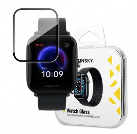 Wozinsky Watch Glass Hybrid Glass for Xiaomi Amazfit Bip U Black
