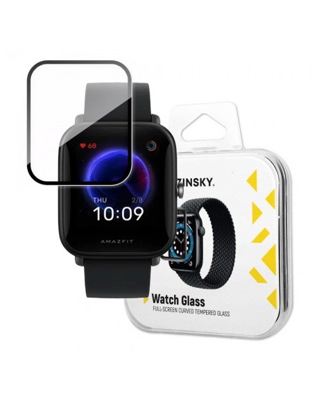 Wozinsky Watch Glass Hybrid Glass for Xiaomi Amazfit Bip U Black