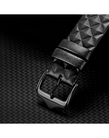 Dux Ducis Strap Leather Watch 7 Band 7/6/5/4/3/2 / SE (45/44 / 42mm) Wristband Bracelet Genuine Leather Bracelet Black (Enland Version)