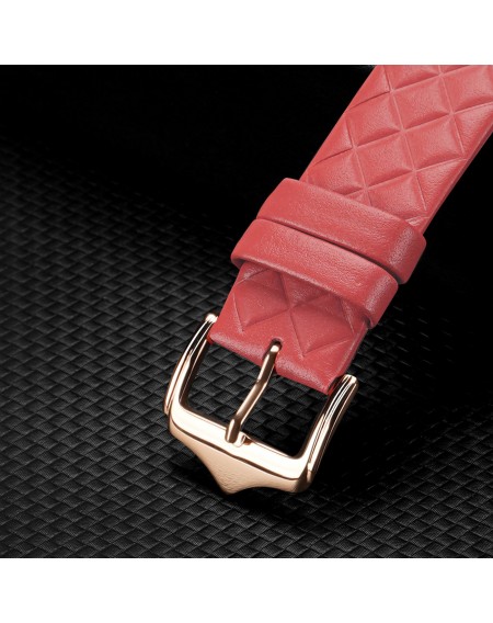 Dux Ducis Strap Leather Watch 7 Band 7/6/5/4/3/2 / SE (45/44 / 42mm) Wristband Bracelet Genuine Leather Bracelet Red (Enland Version)