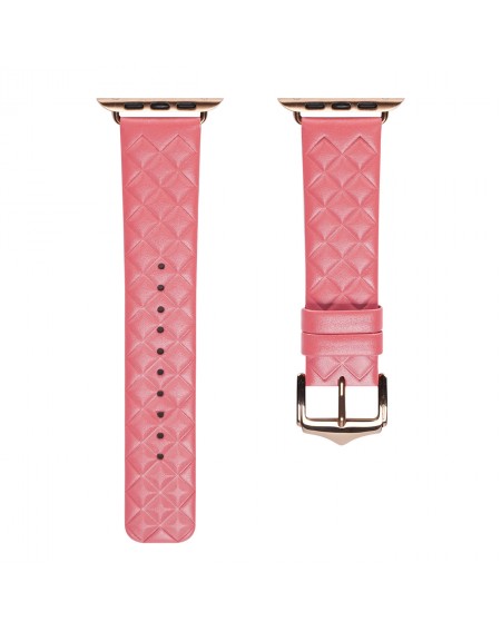 Dux Ducis Strap Leather Watch 7 Band 7/6/5/4/3/2 / SE (45/44 / 42mm) Wristband Bracelet Genuine Leather Bracelet Red (Enland Version)