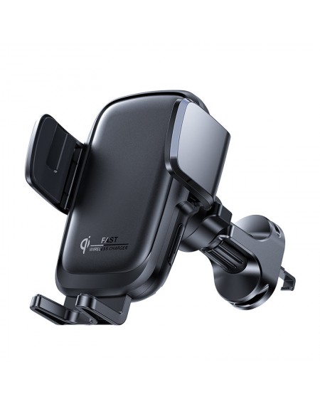 Joyroom wireless car charger 15W air vent holder black (JR-ZS243-vent)