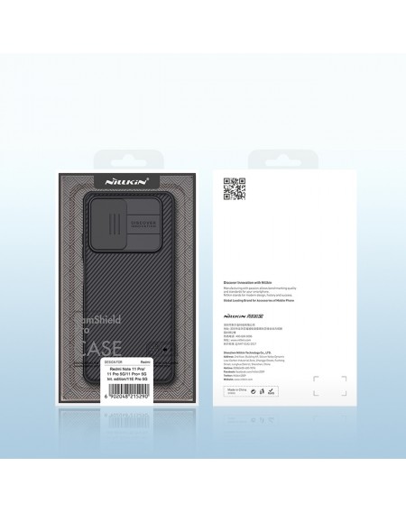 Nillkin CamShield Pro Case Pouch Cover Camera Cover for Xiaomi Redmi Note 11 Pro / Note 11 Pro 5G / Note 11E Pro Black