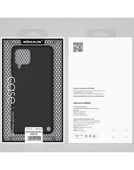 Nillkin Textured Case Durable reinforced case with a gel frame and nylon on the back Samsung Galaxy M53 5G black