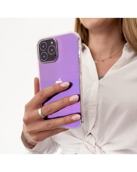 Aurora Case case for iPhone 12 gel neon cover purple