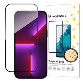 Wozinsky super durable Full Glue tempered glass full screen with frame Case Friendly iPhone 14 Pro Max Black