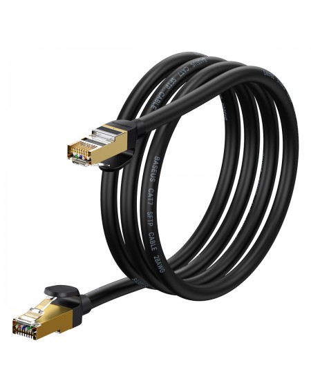 Baseus Speed Seven High Speed RJ45 Network Cable 10Gbps 1.5m Black (WKJS010201)
