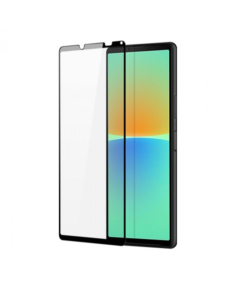 Dux Ducis 10D Tempered Glass 9H Full Screen Durable Tempered Glass with Frame Sony Xperia 10 IV Black (case friendly)