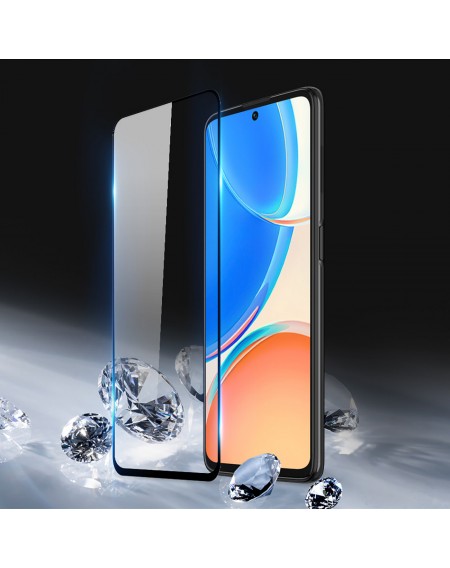 Dux Ducis 9D Tempered Glass 9H Full Screen Tempered Glass with Frame Honor X8 black (case friendly)