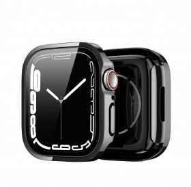 Dux Ducis Hamo Case for Watch 6 44mm / Watch 5 44mm / Watch 4 44mm / Watch SE 44mm Metallic Watch Cover Black
