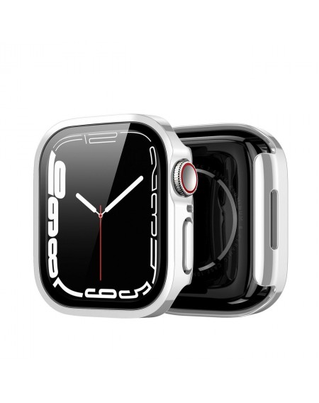 Dux Ducis Hamo Case for Watch 6 44mm / Watch 5 44mm / Watch 4 44mm / Watch SE 44mm Metallic Watch Case Silver