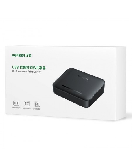 Ugreen external network card printer adapter black (CM428)