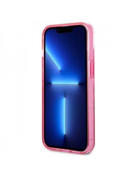 Karl Lagerfeld KLHCP13MTGKCP iPhone 13 6,1" hardcase różowy/pink Gradient Ikonik Karl & Choupette