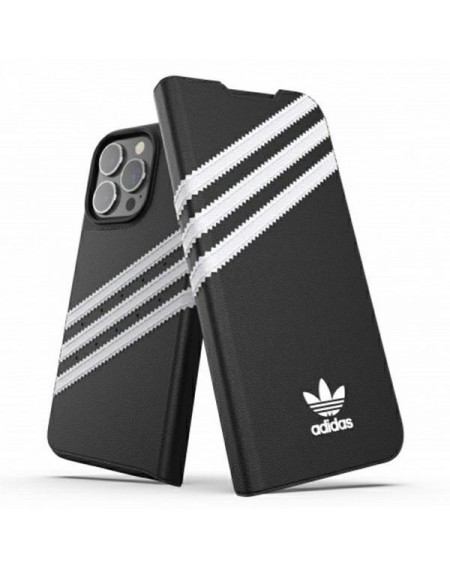 Adidas OR Booklet Case PU iPhone 13 Pro / 13 6,1" czarno biały/black white 47112