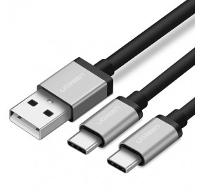 Ugreen splitter cable USB - USB Type C / USB Type C 1m black (US196 40351)