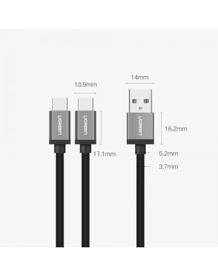 Ugreen splitter cable USB - USB Type C / USB Type C 1m black (US196 40351)