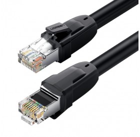 Ugreen Cable Internet Cable Network Ethernet Patchcord RJ45 Cat 8 T568B 1.5m Black (70328 NW121)