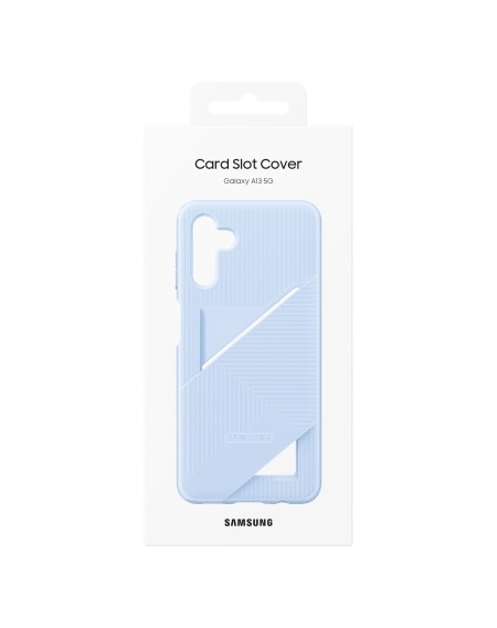 Samsung Card Slot Cover Case for Samsung Galaxy A13 5G Silicone Card Wallet Case Blue (EF-OA136TLEGWW)