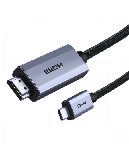 Baseus High Definition Series adapter cable USB Type C - HDMI 2.0 4K 60Hz 2m black (WKGQ010101)