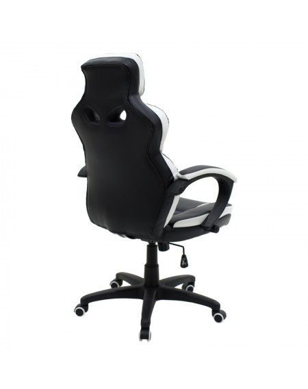 Καρέκλα γραφείου εργασίας GARMIN - Bucket pakoworld PU μαύρο-λευκό