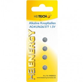 Heitech 04000532 Αλκαλικές μπαταρίες 4 τμχ LR626