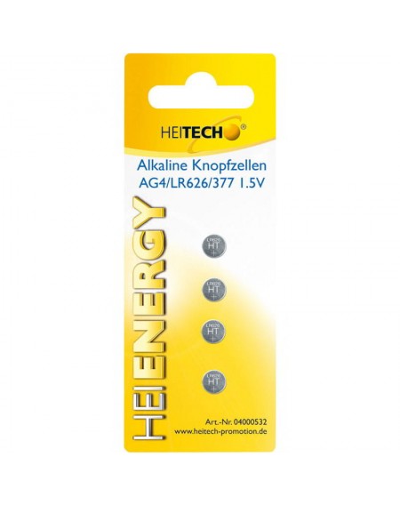 Heitech 04000532 Αλκαλικές μπαταρίες 4 τμχ LR626