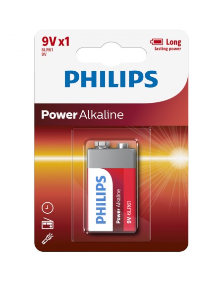 Philips 6LR61P1B/GRS Αλκαλικές μπαταρίες υψηλής απόδοσης 1 τμχ 9V