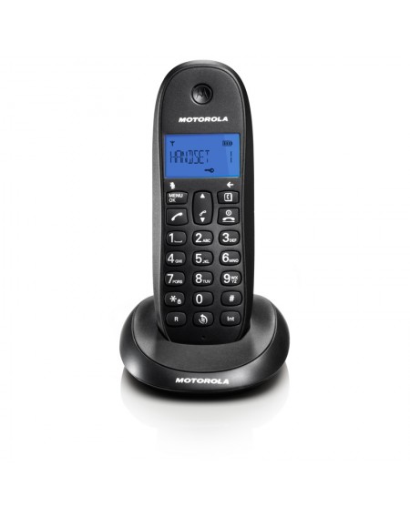 Motorola C1001LB Μαύρο  (Ελληνικό Μενού) Ασύρματο τηλέφωνο