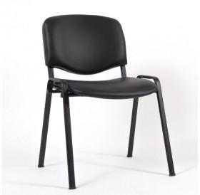 Osio OSC-1010 Καρέκλα επισκέπτη μεταλλική με επένδυση δερματίνης 53 × 60 × 80 cm