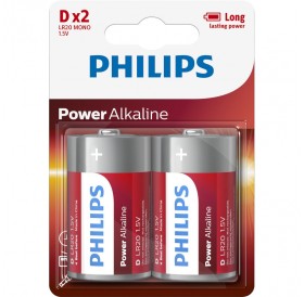 Philips LR20P2B/GRS Αλκαλικές μπαταρίες υψηλής απόδοσης 2 τμχ D