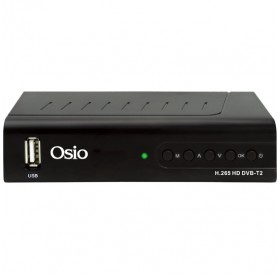 Osio OST-3540D DVB-T/T2 Full HD H.265 MPEG-4 Ψηφιακός δέκτης με USB