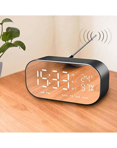 Akai ABTS-S2 BK Ξυπνητήρι και ηχείο Bluetooth με Aux-In, micro SD, ραδιόφωνο και USB για φόρτιση / μουσική – 6 W
