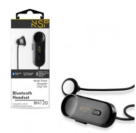 NSP BN120 Bluetooth v5.3 hands free multipoint, μαγνητικό, με κλιπ