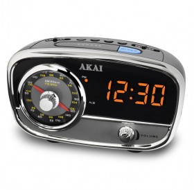 Akai CE1401 Αναλογικό ραδιόφωνο με ψηφιακό ρολόι ξυπνητήρι