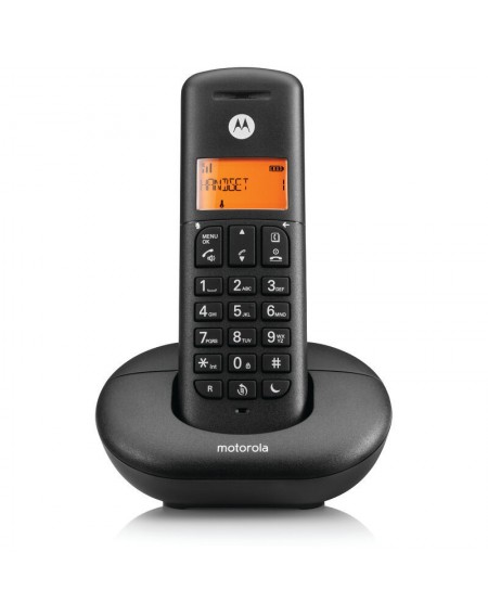 Motorola E201 Black Ασύρματο τηλέφωνο με ανοιχτή ακρόαση, call block και Do Not Disturb