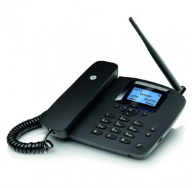 Motorola FW200L Μαύρο Σταθερό GSM τηλέφωνο με ανοιχτή ακρόαση και φωτιζόμενη οθόνη