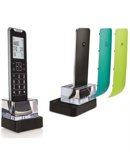 Motorola IT.6.1XC (Ελληνικό μενού) Λεπτό ασύρματο τηλέφωνο με τρία ανταλλακτικά χρωματιστά καπάκια