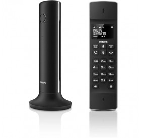 Philips M4501B/GRS Black (Ελληνικό Μενού) Ασύρματο τηλέφωνο με ανοιχτή ακρόαση, φωτιζόμενη οθόνη & πληκτρ. και 50 διπλές μνήμες