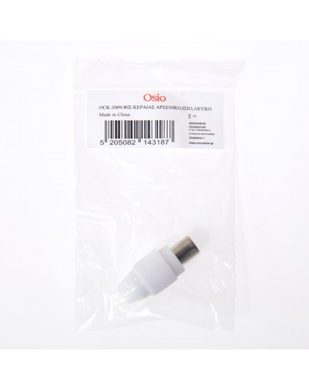 Osio OCK-2009 Βύσμα κεραίας για ομοαξονικό καλώδιο αρσενικό