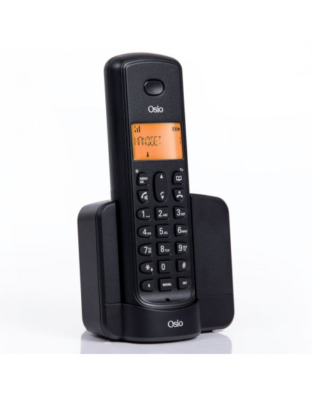 Osio OSD-8910B Μαύρο (Ελληνικό Μενού) Ασύρματο τηλέφωνο με ανοιχτή ακρόαση και 50 μνήμες τηλεφωνικού καταλόγου