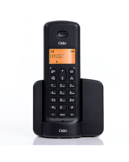 Osio OSD-8910B Μαύρο (Ελληνικό Μενού) Ασύρματο τηλέφωνο με ανοιχτή ακρόαση και 50 μνήμες τηλεφωνικού καταλόγου