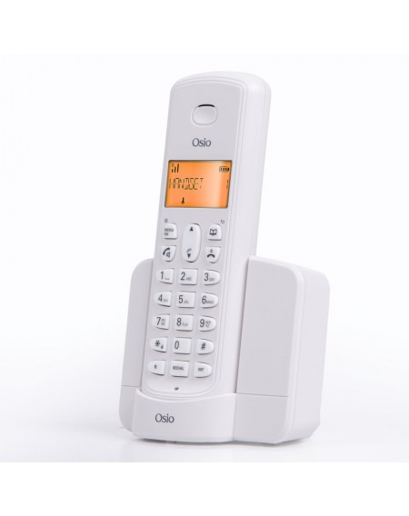 Osio OSD-8910W Λευκό (Ελληνικό Μενού) Ασύρματο τηλέφωνο με ανοιχτή ακρόαση και 50 μνήμες τηλεφωνικού καταλόγου