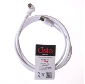 Osio OSK-1320 Ομοξονικό καλώδιο κεραίας γωνιακό αρσενικό σε θηλυκό 1.5 m 75 Ω
