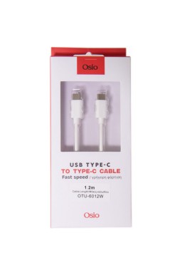 Osio OTU-6012W Καλώδιο USB Type-C σε USB Type-C – 1.2 m
